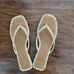 Stylish Tan and White Women's Sandals